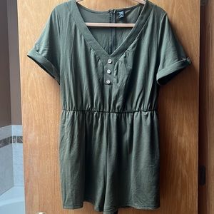 Olive green romper- brand new